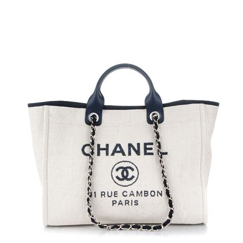 replica chanel deauville tote|chanel deauville canvas tote handbag.